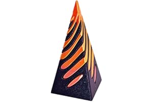 HEZEISOAR Giocattolo Antistress Giocattolo a Spirale a Forma di Cono a Spirale con Stampa 3D Giocattolo a Cono Impossibile Pyramid Passthrough Sculpture per Casa e Ufficio Scrivania Cilindric(Piramide, 1 pezzo)