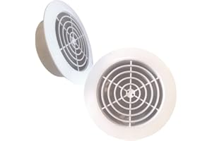 MYSELF Naramaki® Grille d'aération en plastique Tonta - Diamètre intérieur 11 cm - Ventilation