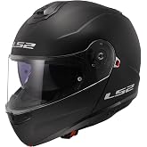 LS2, Casco modular moto STROBE II matt black, L