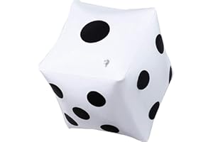 APRADAS Inflatable Toys Giant Dice White,Inflatable Party Dice Inflatable Toys For Kids Large Inflatable Dice For Party Games Pool Party Favors