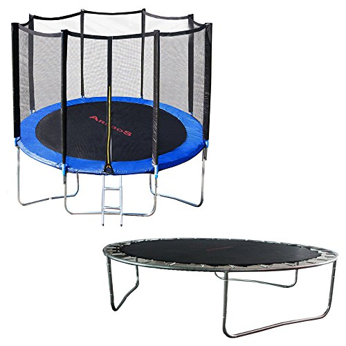 Outdoor Trampolin 305 cm Gartentrampolin mit Sicherheitsnetz und Leiter Komplett Set - 3