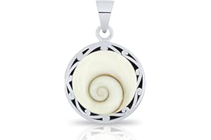 Planetys - Pendentif Oeil de Sainte Lucie Argent 925/1000 Inspiration Ethnique