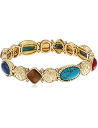 Nine West     metal común multi cushion-cut    ojo de tigre