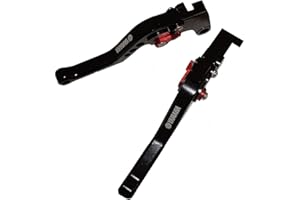 MOTOPARTS Motorrad Kupplung Brembeshebel verstellbar kompatibel für Yamaha YZF-R6 (2006-2017) YZF-R1 (2004-2008) falten (Kurts)