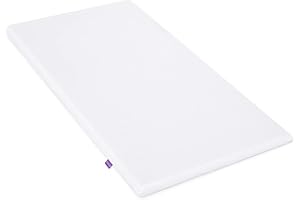 Snuz Materac do łóżeczka dziecięcego Pod 4 – 40 cm x 75,5 cm – materac piankowy premium z osłoną z siatki 3D oferuje zalecane przez ekspertów wsparcie dla noworodków, biały