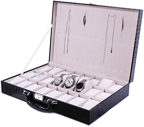 YYHZ-24 Crocodile pattern Watch box/bead Fleece suitcase, simple, watch display box, home decoration