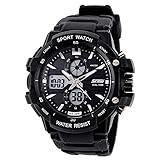 Easy Go Shopping Outdoor-Sportuhr für Männer, die Wasserdichte elektronische Uhr-männliche Student-Multifunktions-Taucheruhr wandert (Color : 4)