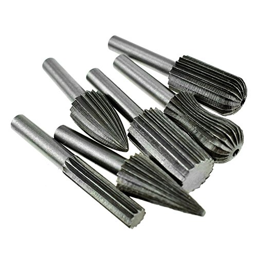 6 Holz-Holz Bohrer Set HSS Fräser Dremel Hartmetall HSS Micro Bohrer DIY Rotary Tool - 2