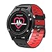 Produktbild Generic Herzfrequenz Monitor GPS Multisport Mode OLED Höhenmesser Bluetooth Fitness Tracker IP67 Krempe F5 Smart Watch, rot