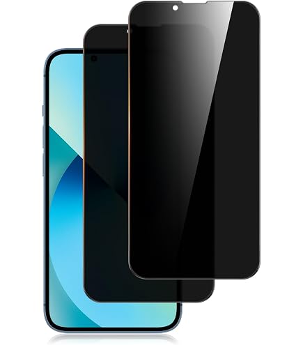 Pokolan 2 Pellicole Privacy Viola Per IPhone 16 – Vetro Temperato 9H Anti-Spia, Anti-Impronta, Filtro Luce Blu