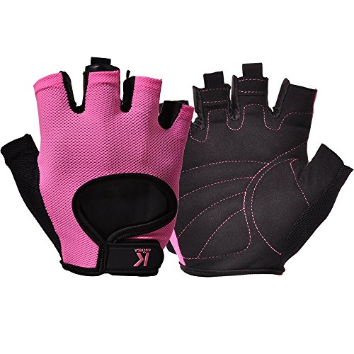 KORTELA® Fitnesshandschuh Fingerlose Trainings Bodybuilding Handschuhe für Frauen