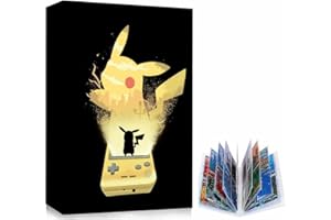 QASIMOF Raccoglitore Carte per Pokemon Carte, Album Carte, Porta Carte per Cards GX VMAX, 30 pagine, può contenere 240 carte