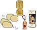 Auto Pearl - Combo Of - Bead Seat Velvet Beige , Chipkoo Sun Shade Curtain Beige Set of 4 And 8ml Car/Home/Office Hanging Air Freshener RS.1035.00