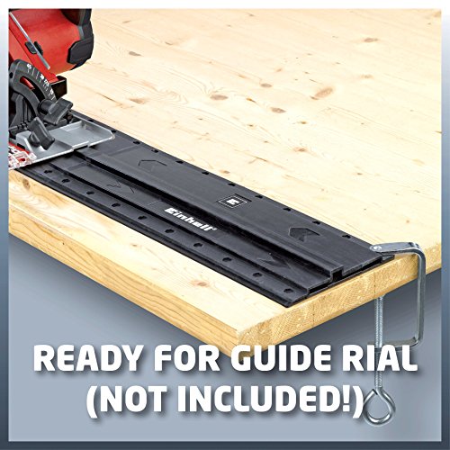 Einhell Handkreissäge TE-CS 190 Kit (1500 W, max. 66 mm, SägeblattØ 190 mm, 24 Zähne; LED-Sägestellenbeleuchtung, Absaugadapter, Führungsschiene) - 4