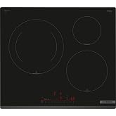 Bosch, Induction Hob, Series 6, 3-zone, Intelligent, black, PIJ631HC1E | Control your hob from your mobile and cook faster wi