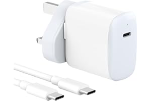 IFEART 30W USB C Charger Compatible for MacBook air 13 12 inch, iPad Pro 13, 12.9, 11 inch 2024 2023 2022 2021 2020 2019 M4 M2 M1, iPad Air 5 4, Mini 6, iPad 10, iPhone 15, Pixel 8 7, 2M/6.6FT USB-C Cable