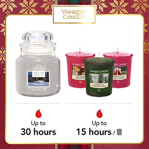 Yankee Candle Gift Set with 3 Scented Votive Candles and 1 Small Jar