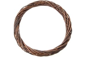 FloristryWarehouse Round Wreath Base Woven Natural Willow 40cm/16 Inch Diameter Dark Brown