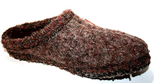 Haflinger Walktoffel Trumpf 617007 Herren Hausschuhe Rot (bordeaux 6009)