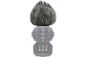 First2savvv Neu Mikrofone Pelzig Windschutzscheibe Muff Outdoor Pelz-Windschutz kompatibel mit Zoom H8