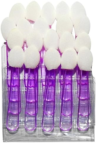 InnovateSoft Eye Shadow Makeup Disposable Sponge Brush Applicators - 20 Pack