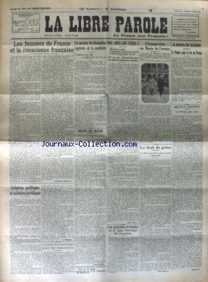LIBRE PAROLE (LA) du 17/04/1923 LIBRE PAROLE (LA) du 17/04/1923