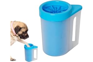 COMFPET Pulizia Zampe Cane, Pulitore della Zampa del Cane, Tazze Pulizia Zampa Portatile, 2 in 1 spazzola portatile in silicone per pulire i piedi dei cani con zampe fangose, M