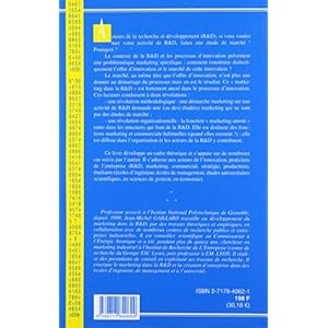 Marketing et gestion dans la recherche et développement