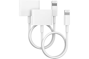 BELCOMPANY [Apple MFi Certified] Lightning to 30 Pin Adapter for iPhone, 2-Pack 8 Pin to 30 Pin Charging and Data Transfer Converter Compatible with iPhone 14 13 12 11 Xs X 8 7 6 5 4 iPad iPod - No Audio Support