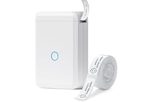 NIIMBOT D110 Label Maker with Tape, Portable Handheld Bluetooth Label Printer, Thermal Label Printer Compatible with Android and iOS,Easy to Use for Office Home Organization