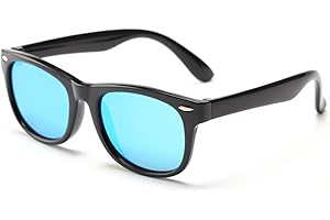 bingdwendwen Polarisierte Sonnenbrille für Kinder, TPEE, flexibler Rahmen, für Mädchen und Jungen