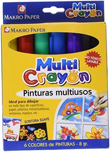 Makro Paper mucr-bse-6 – Craft Paint Multi Crayon, Set of 6