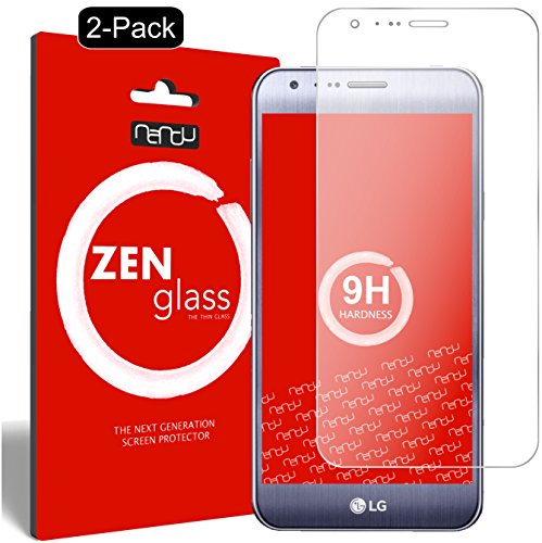 nandu I ZenGlass [2 Unidades] Protector de Vidrio Flexible Compatible con LG X CAM I Protector de Pantalla 9H
