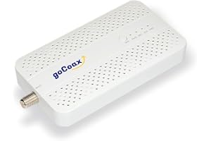 goCoax MoCA 2.5-adapter med 2,5 GbE Ethernet-port. MoCA 2.5 1 x 2,5 GbE-port Ger 2,5 Gbps bandbredd med befintliga koaxialkab
