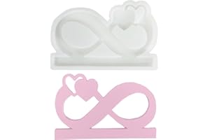 TREABEAR Stampi In Silicone per Candele, Cera per Candele Fai Da Te Stampi per Resina Epossidica, Stampi In Silicone per Gesso, Stampi per Candele In Silicone a Forma Di Cuore， Stampo Silicone Candele