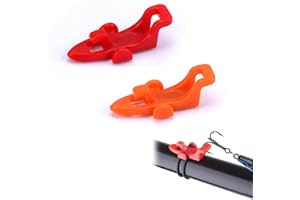 TUKNN Capuchon Crochet Pêche, Pêche Porte Appât, Crochet De Canne à Pêche, Cintre De Leurre, Accroche Leurre, Protecteur Sécurité Crochet Pêche, Accessoires De Pêche Outils, Pour Canne à Pêche, 2pcs