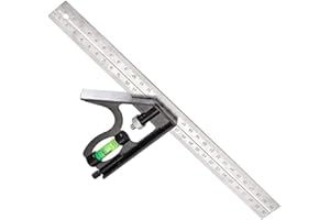 SNAGAROG Règle En Acier Inoxydable 30 Cm Règle d'Angle En Acier Inoxydable Reglet En Metal 30 Cm Règle De Positionnement Règle De Précision Mécanique Metal Ruler 30 Cm Règle d'Angle Acier Inoxydable