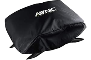 AWNIC Copertura per Barbecue a Gas, Resistente alle intemperie, Impermeabile, antistrappo, 420D, 88x49x32cm