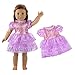 Produktbild Miunana Abendkleid Prinzessin Kleidung Dress Kleider für 46cm Puppen 18 inch American Girl Dolls Stehpuppe Süß Puppenbekleidung