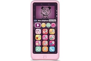 VTECH- Telephone EMOTI'FUN Rose Jouets ELECTRONIQUES EDUCATIFS, 80-603755, Multicolore - Version FR