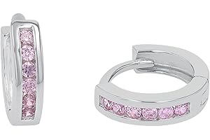 Prinzessin Lillifee Creolen 925 Sterling Silber Mädchen Kinder Ohrschmuck, mit Zirkonia synth., Kommt in Schmuck Geschenk Box