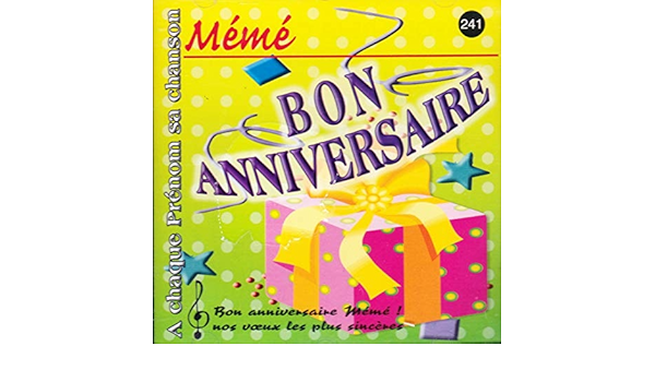 Joyeux Bon Anniversaire Meme A Chaque Prenom Sa Chanson Meme Amazon Fr Cd Et Vinyles