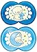 MAM Night Soothers with Sterilisable Travel Case (6 Months Plus, Blue)