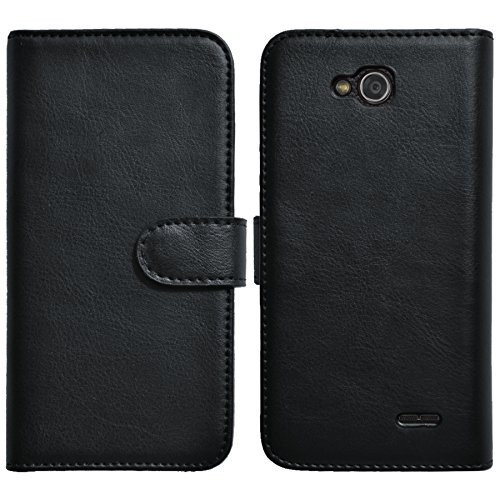 Slabo Flip Case Cover in Bookstyle für LG L90 – TOP QUALITÄT – schwarz | black - 2