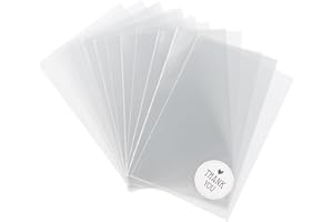 Sweelov 200 sztuk torebek celofanowych, małe 10 x 15 cm, plastikowe torebki, przezroczyste torebki OPP, torebki do pakowania, celofanowe, ciastka, cukierki, czekolady, perły, biżuteria, prezent