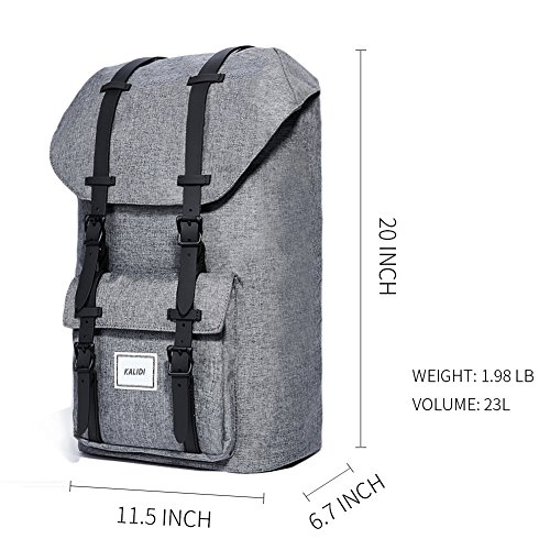KALIDI 17 Zoll Laptop Rucksack Backpack Schulrucksack für bis zu 15.6 zoll Laptop Notebook Computer Arbeit Campus Studenten Outdoor Reisen Wandern mit Großer Kapazität - 7