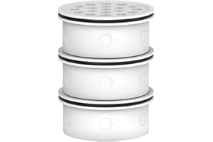 GLACIER FRESH GF-71N Water Filter Cartridge Replacement for GLACIER FRESH Glass Water Filter Jug - Reducing Chlorine, Limescale and Improving Water Taste (3)