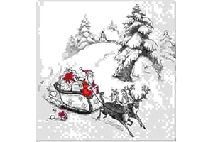 OSMA-WERM GMBH Weihnachtsservietten mit Motiv - Servietten Weihnachten - Weihnachtsmotiv - 33x33cm - 20Stück