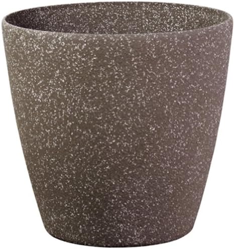 Stone Light SL Series 61cm Cast Stone Round Planter - Mocha Sandstone (Pack of 2)