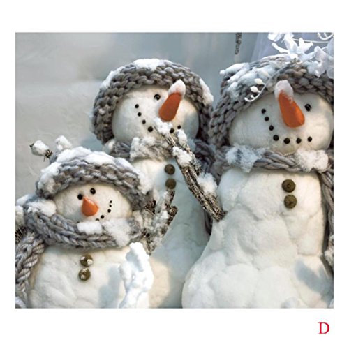 SwitchaliChristmas Holiday Theme Indoor Room Decoration Snowman Xmas Print Tapestry Wall Hanging Decoration (D)